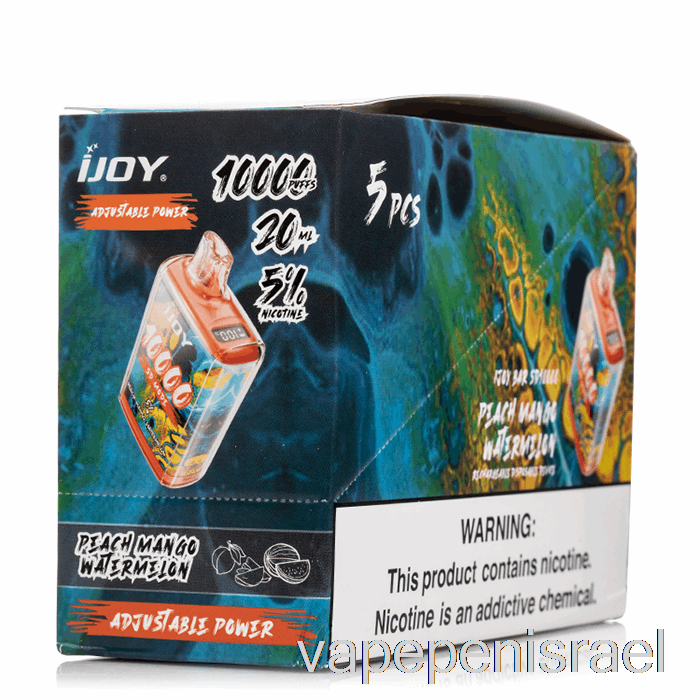 חד פעמי Vape Israel [5 חבילות] Ijoy Bar Sd10000 חד פעמי